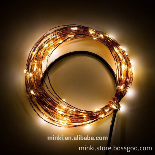 2015 new products on market 1M10L Waterproof Battery Copper String Light